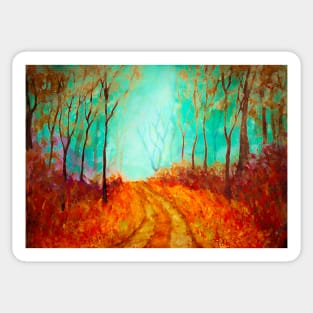 Autumn Forest path Sticker